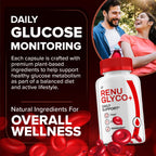 Indelo Renu Glyco Capsules, RenuGlyco Pills Supplement Reviews, Daily Support - 2 Pack - 120 Capsules