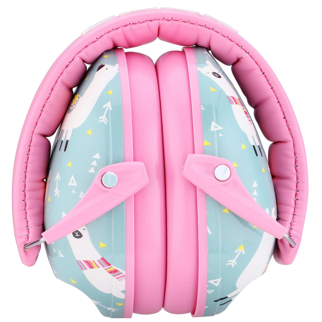 Snug Kids Earmuffs – Noise Reduction for Toddlers & Children – Adjustable, Lightweight, Foldable, Soft & Comfortable - Llamas