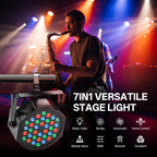 U`King 36 LED RGB Stage Par Lights by Remote DMX Control 2pack