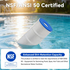 Hiioors CCP420 Pool Filter Cartridges 4 Pack, Compatible with Pentair Clean & Clear Plus 420, Replaces Pentair R173576, Pleatco PCC105-PAK4, 420 sq.ft, Heavy Duty 5 oz+ Trilobal Fabric
