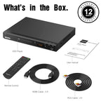 MEGATEK Region-Free DVD Player for TV with HDMI, USB & 1080p Upscaling