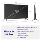 Roku 50-Inch Select Series Smart TV 2026-4K (2160p) QLED TV