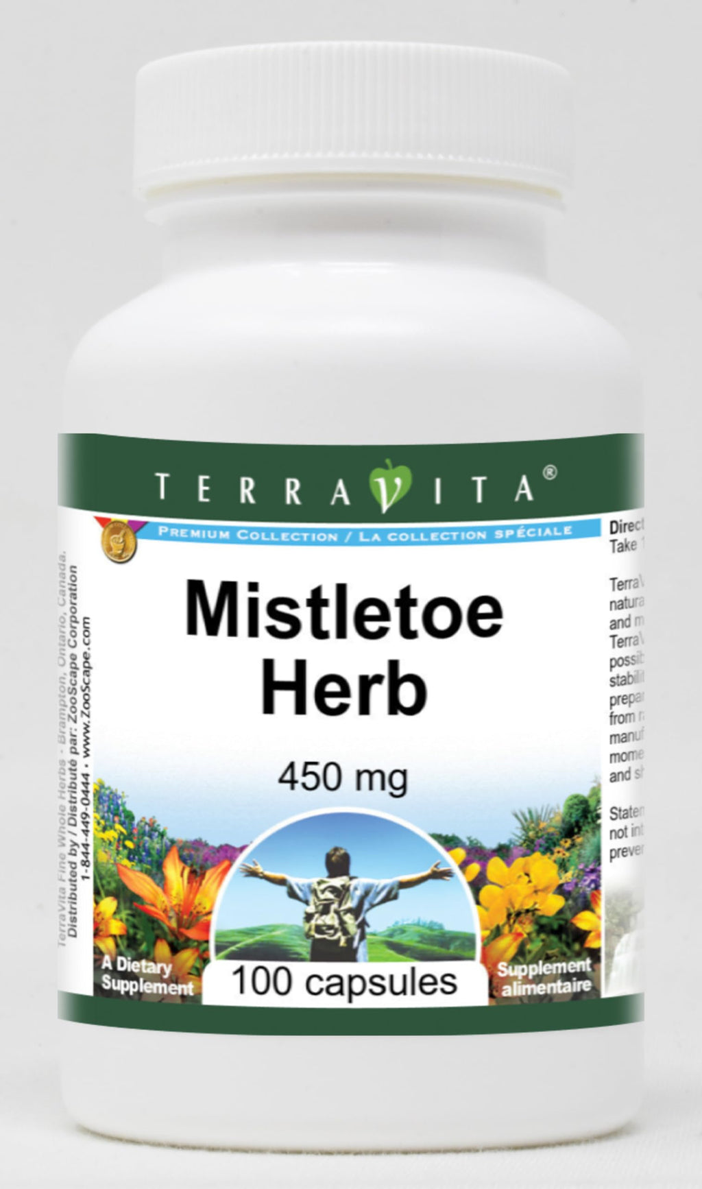 Terravita Mistletoe Herb - 450 mg (100 Capsules, ZIN: 511638) - 3 Pack