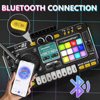 Tsomtto Kids DJ Mixer Table Musical Toy with Lights & Bluetooth