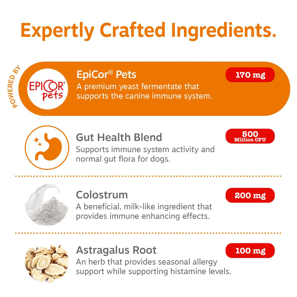 Zesty Paws Dog Allergy Chews - Dog Allergy Relief, Lamb, 90 Ct
