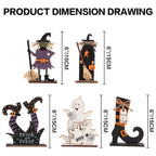 5PCS Halloween Witch/Ghost/Shoes Decoration for Indoor Home Table Decor