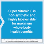 Life Extension Super Vitamin E,268 mg (400 IU),Non-Synthetic Vitamin E Supplement Promotes Whole-Body Health,Gluten-Free,Non-GMO,90 softgels,(Pack of 2)