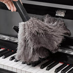 FeelfunFeather Retractable Feather Duster-Genuine Ostrich Feathers,Anti-Static,Reusable Eco-Friendly Handheld Cleaning for Keyboard,Home,Car,Office(10 to 15 Inches) 3 Pack