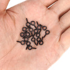 Aovchei 0.39" Black Heavy Duty Eye Screws, 500 Pack