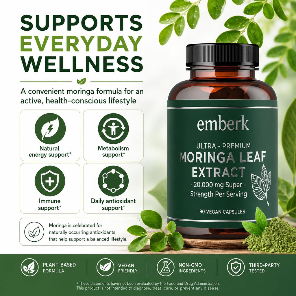 Moringa Capsules -20,000 mg Strength,