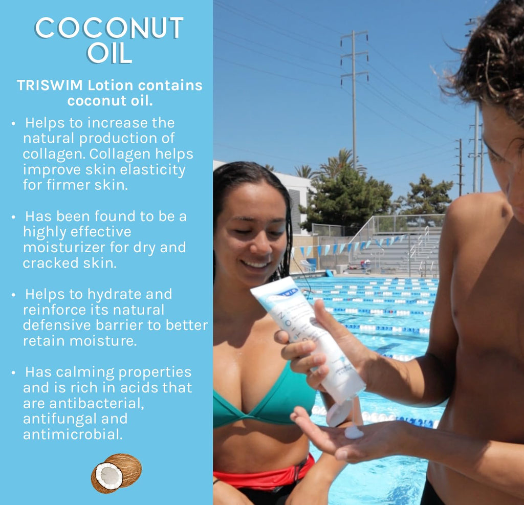 TRISWIM Swim Lotion 8.5oz | Neutralizes Chlorine, Bromine & Saltwater Odors | Hydrates & Soothes Dry Skin | Enriched with Aloe, Shea Butter & Coconut Oil | Zen Grapefruit Scent