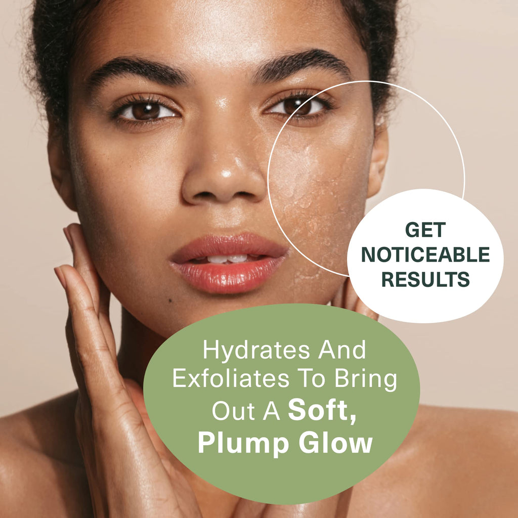 Botanic Tree Hydrating Glycolic Acid Cleanser - Exfoliating Face Wash - Face Cleanser for Women - Also with Ceramides & Peptides, Gently - for Dewy Bouncy Skin - 6oz