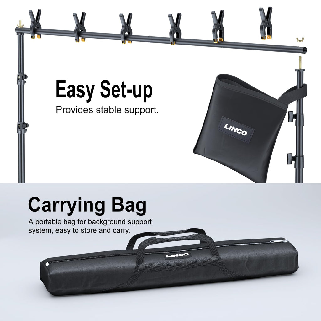 Linco Lincostore Backdrop Stand Kit 10x7ft for Photography