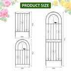 Amoskey Durable Garden Trellis for Climbing Plants - Outdoor Trellis Supports for Lush Greenery - Ideal for Vines, Flowers, and Vegetables, Easy Installation & Space-Saving Design (71"H*20"W -2 pack)