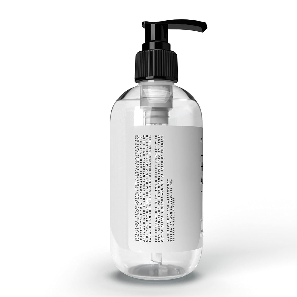 Asterwood Hyaluronic Acid Serum for Face - Plumping, Anti-Aging, Hydrating - Fragrance-Free - 8 Fl Oz