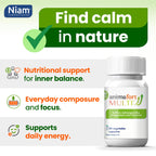 Ashwagandha KSM-66 & Saffron Supplement | Stress Relief, Mood & Emotional Balance | Vitamin B & Magnesium | Natural Pills for Mental Relaxation | 30 Capsules | AnimaFort Multi