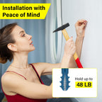 140PCS Drywall Anchors and Screws Kit, 3 Sizes Plastic Wall Anchors