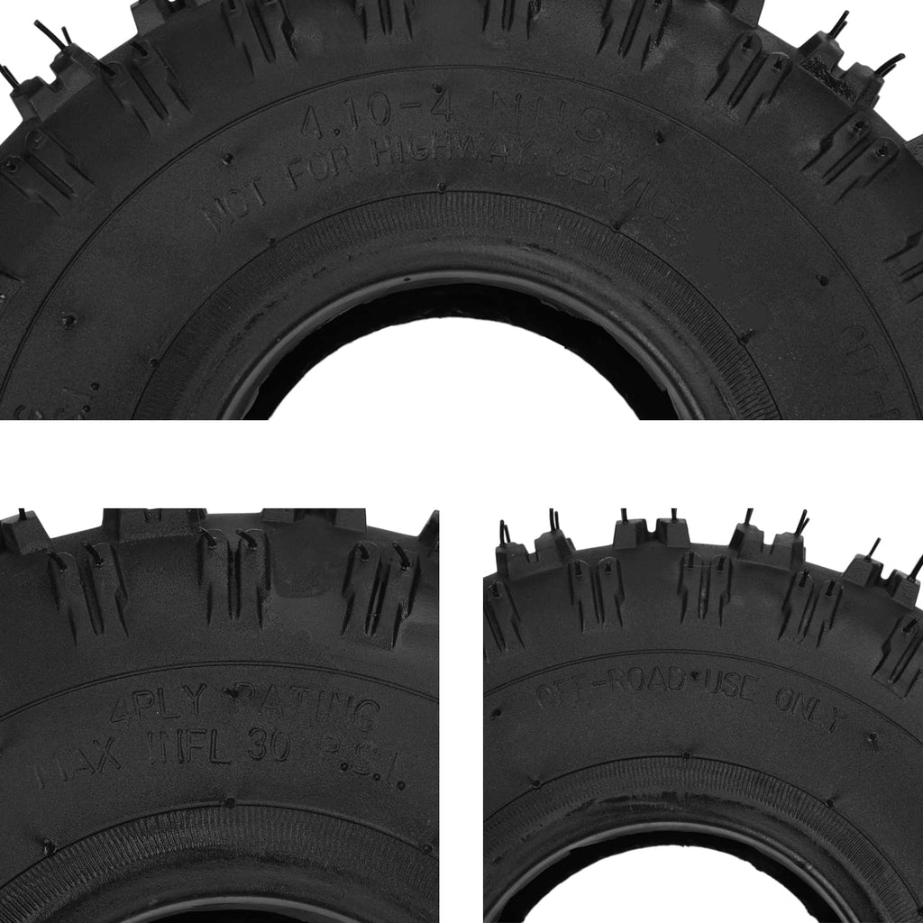 GREHUA 4.10-4 Tire and Tube Set for Lawn Mower Snow Blower Generator Parts