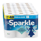 Sparkle Pick-A-Size Kitchen Paper Towels, 24 Double Rolls, 2 Ply