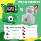 Upgrade Kids Camera,Christmas Birthday Gifts Toys for Ages 3‑12