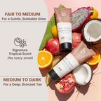 Self Tanner with Tanning Mitt - USA Made Sunless Self Tanning Lotion with Organic Ingredients
