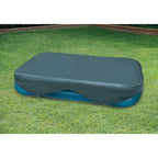 The Wet Set; Rectangular Pool Cover Fits 103 in x 69 in (262 cm x 175 cm) or 120 in x 72 in (305 cm x183 cm) 20 in (51 cm) overhang with rope ties