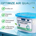 Indoor Air Purification Dust Removal Magic Box, Multi-Functional Air Magic Box, Household Deodorizing Air Freshener, Automatic Dust Collection Purifies for Car, Bedroom, House, Office（230g)