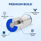 Swimara Pro Series Pool Filter Cartridge, 3oz Trilobal Fabric, Replacement for Hayward CX1200RE PA120 Unicel C-8412 Filbur FC-1293, Compatible with Star-Clear Plus C1200, 120 Sq. Ft.