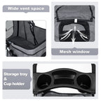 BestPet Pet Stroller Dog Cat Jogger Stroller for Medium Small Dogs Cats Folding Lightweight Travel Stroller with Cup Holder (Grey, 3 Wheels)