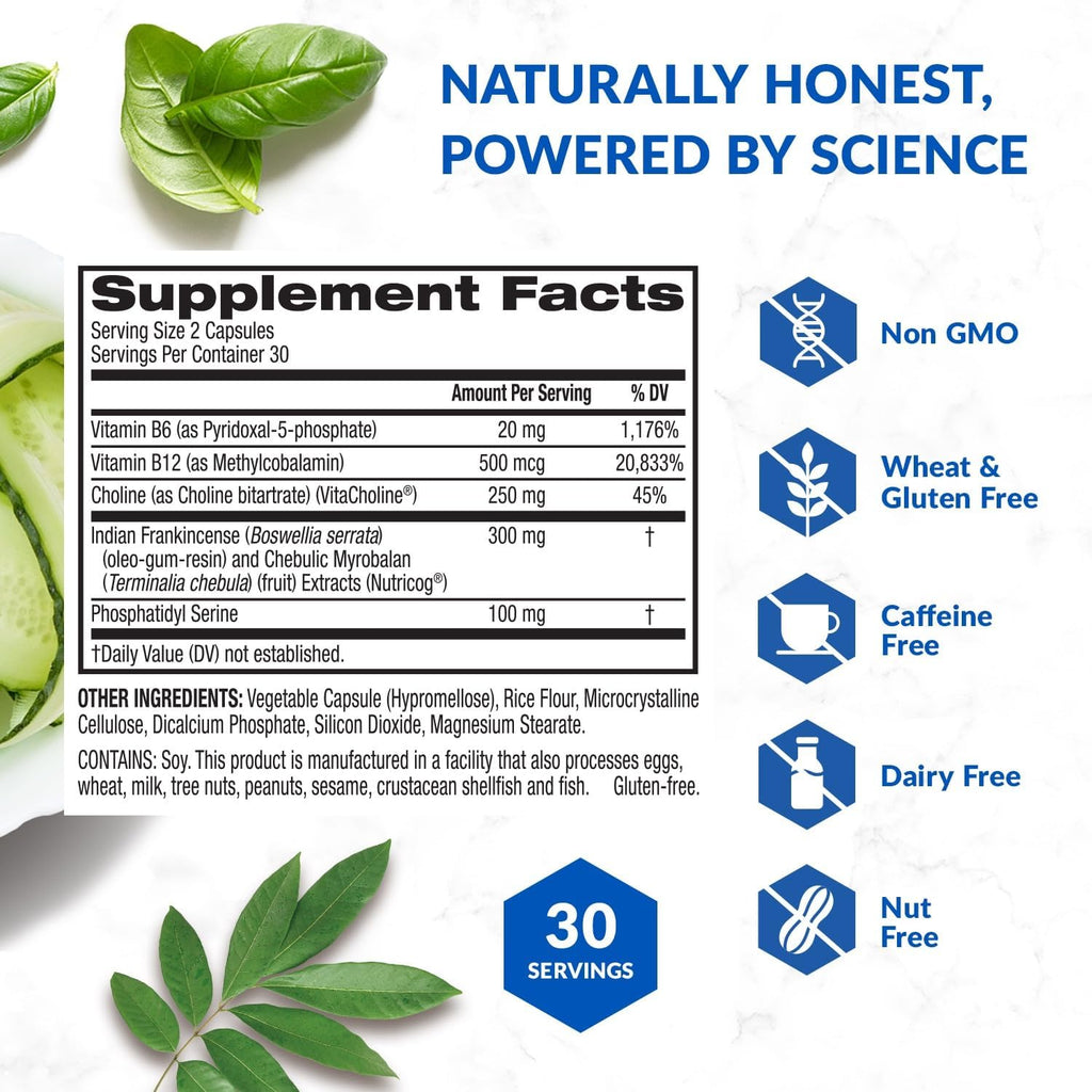 BioTrust Eternal Mind Brain Supplements for Memory & Focus - Sharpen Mental Agility, Recall & Concentration with Age - Clinically Studied Supplement for Longevity & Cognition - 30 Servings