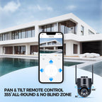 FONDAIL Solar Security Cameras Wireless Outdoor, 2K 360�� View Solar Powered WiFi 3MP Security Camera for Home Security with Color Night Vision, PIR Detection, 2-Way Audio, Motion Alert, Easier to use