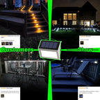 JSOT 16-Pack Solar Deck Lights Outdoor Waterproof, Stainless Steel Cold White LED Fence Lights, Solar Powered Step Lights for Outdoor Stairs, Patio, Railing, Yard, Garden