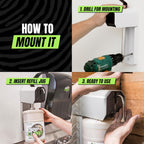 Grip Clean 4 Pk Combo – Hand Cleaner for Mechanics with Wall-Mounted Soap Dispenser + 2 Gallons Heavy-Duty Liquid Pumice Hand Soap, Natural Clay & Coconut Oil for Auto Mechanics, Industrial, & Garage
