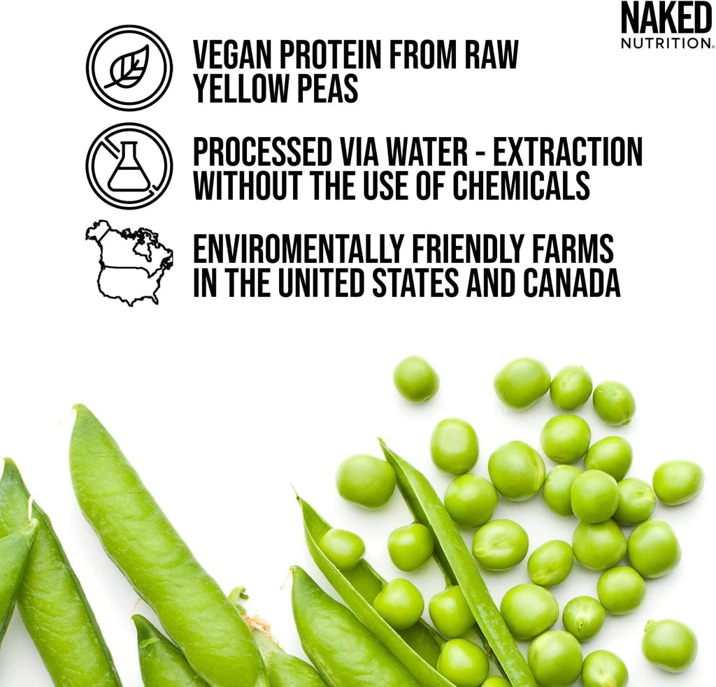 NAKED Shake - Chocolate Peanut Butter Protein Powder - Vegan Protein Powder from US & Canadian Farms with MCT Oil, NSF Certified, Gluten-Free, Soy-Free, No GMOs or Artificial Sweeteners - 30 Servings