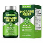 Headache Comfort Supplement, Natural Cranial Relaxation Formula with Magnesium Glycinate, CoQ10, Riboflavin Vitamin B2, B6 & B12, Supports Daily Neurological Balance and Mental Clarity, 120 Capsules