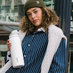 Owala FreeSip Stainless Steel Water Bottle 40 oz Shy Marshmallow