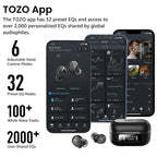 TOZO NC9 Hybrid Active Noise Cancelling Wireless Earbuds, 60H, LED Display