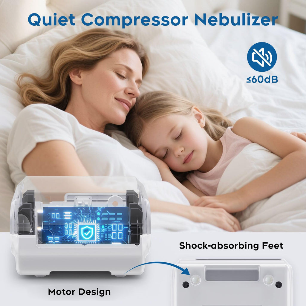 Smart Digital Display Nebulizer Machine for Adults and Kids, Compressor with Timing Function-0519-AUD-D77-K6