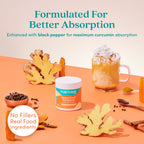 Further Food Superfood Turmeric Root Powder - Maximum Absorption, Natural Immune Booster, Golden Milk Blend, Sugar Free, Keto, Vegan, Non-GMO, 6.35 Oz