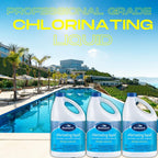 BioGuard Chlorinating Liquid (4-Pack) - Swimming Pool & Spa Liquid Shock Treatment - Raises Chlorine - 4 Gallons