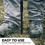 Sfcddtlg 64" Metal Ground Soil Probe Rod, Adjustable Soil Sample Probe