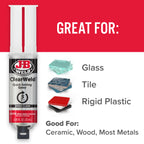 J-B Weld 50112 ClearWeld 5 Minute Set Epoxy Syringe - Clear - 25 ml, 25ml
