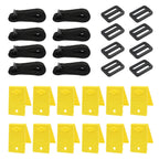 VINGLI Pool Cover Reel Set Solar Pool Cover Reel for Inground Swimming Pool, Aluminum Solar Swimming Inground Cover Blanket Reel (Upgrade) (Straps)
