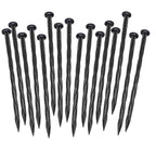 100Pack Plastic Landscape Edging Spikes, 8 Inch Spiral Landscape Anchoring Spikes，Landscape Spikes for Garden Lawn Yard, Paver Edging, Weed Barrier, Artificial Turf & More
