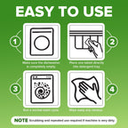 Renuv® Heavy Duty Dishwasher Cleaner & Deodorizer Tablets, Descaler, Deep Cleaning, Natural Odor & Smell Remover, Calcium, Limescale, Hard Water Marks, Grease, Septic Safe Pods (12 Tabs 1 Yr Supply)