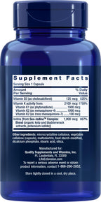 Life Extension Vitamins D and K with Sea-Iodine, 90 Capsules