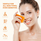 KlearBloom Kojic Acid Soap, Turmeric Soap Bar for Dark Spots Brightening & Moisturizing with Collagen, Vitamin E, Retinol, Hyaluronic Acid, Shea Butter, Paraben & Sulfate-Free 105g x4 Bars