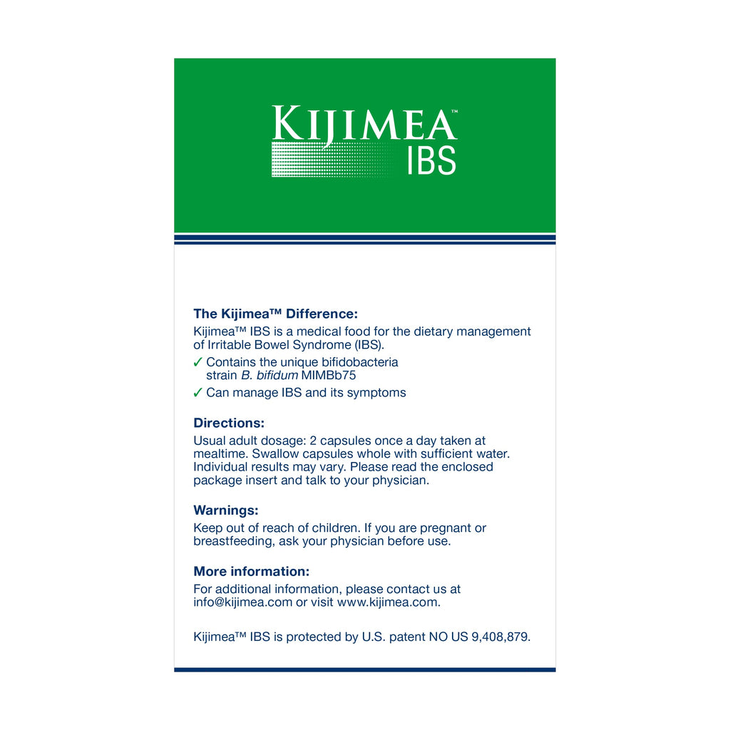 Kijimea™ IBS, Medical Food for The Dietary Management of Irritable Bowel Syndrome 56 Capsules