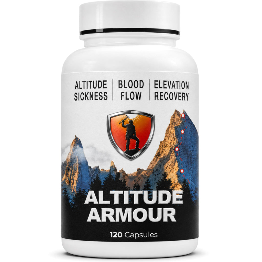 Altitude Sickness Prevention – Altitude Armour Premium Altitude Acclimation Support – Highly Bioavailable High Elevation Formula for Travel, Hiking, Skiing, & Mountain Trips