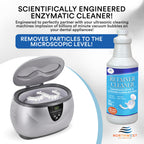 NORTHWEST ENTERPRISES Ultrasonic Retainer Cleaner Solution Concentrate - Denture Cleaner for Ultrasonic Machines - Cleans Mouthguards, Invisalign and Nightguards - Odor, Stain & Discoloration Remover
